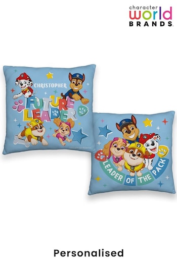 Personalised Paw Patrol Square Cushion by Character World Brands (K32992) | £20