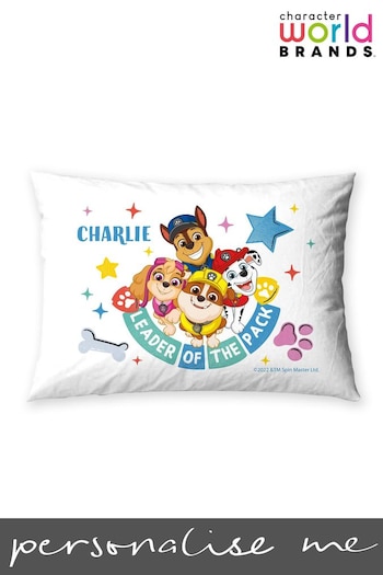 Personalised Paw Patrol Pillowcase by Character World Brands (K32993) | £18