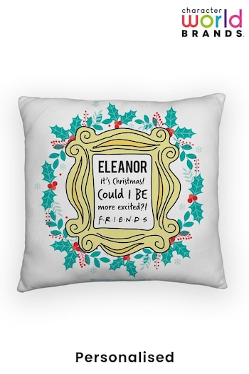 Personalised Friends Christmas Cushion by Character World Brands (K33003) | £24