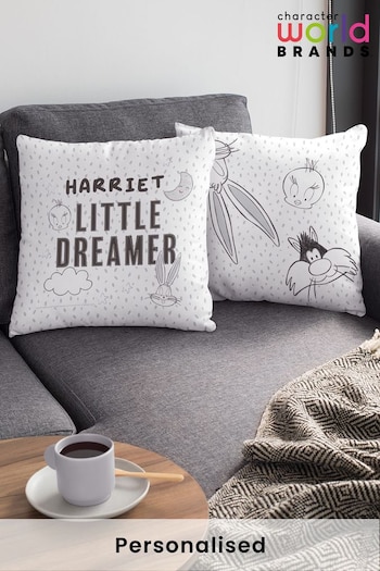 Personalised Looney Tunes Square Cushion by Character World estrs (K33017) | £26