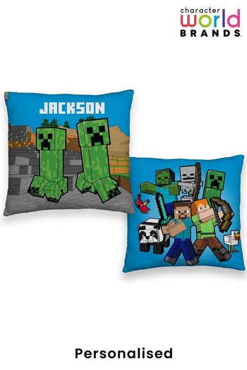 Personalised Minecraft Reversible Cushion by Character World Atlanta (K33018) | £26