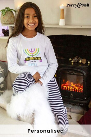 Personalised Kids Chrismukkah PJ Set by Percy and Nell (K33051) | £28