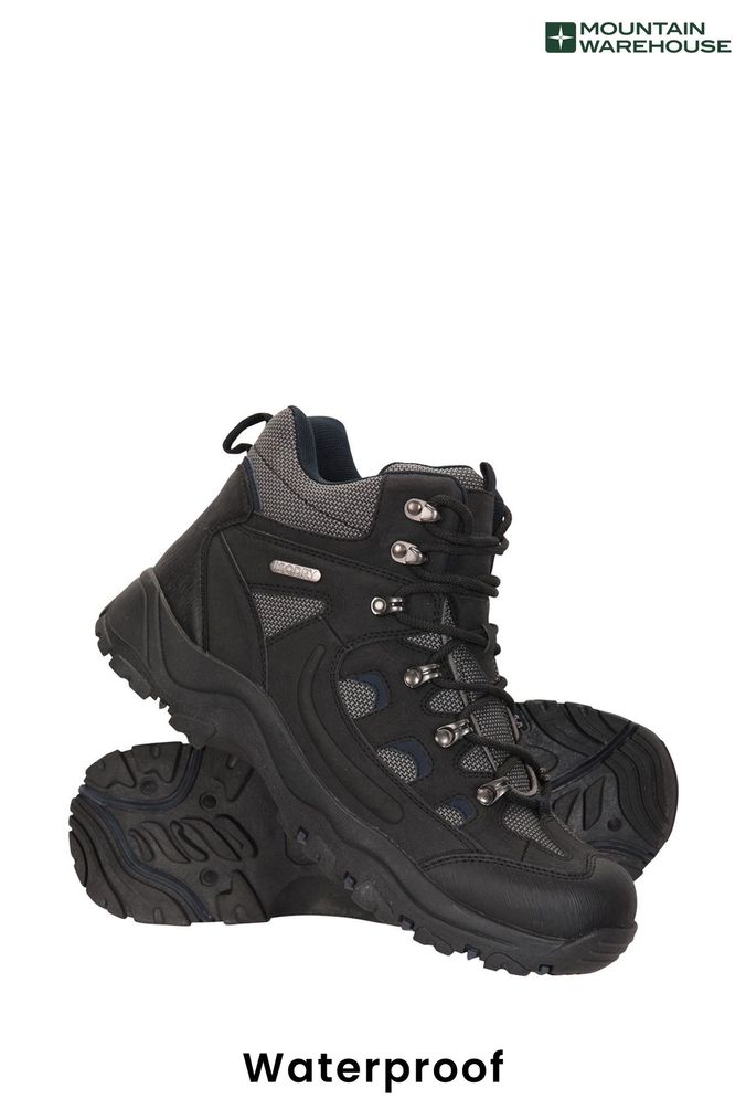 Mountain Warehouse Black Adventurer Waterproof Boots - Mens (K33148) | £50