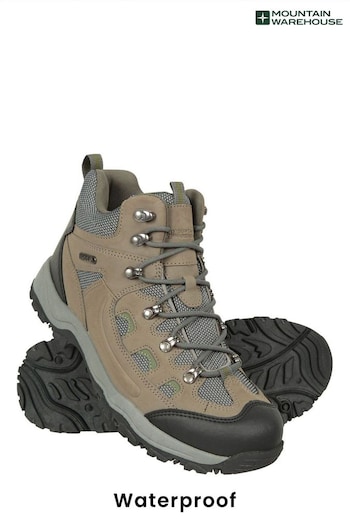 Mountain Warehouse Khaki Adventurer Waterproof Boots Lace-Up - Mens (K33150) | £56