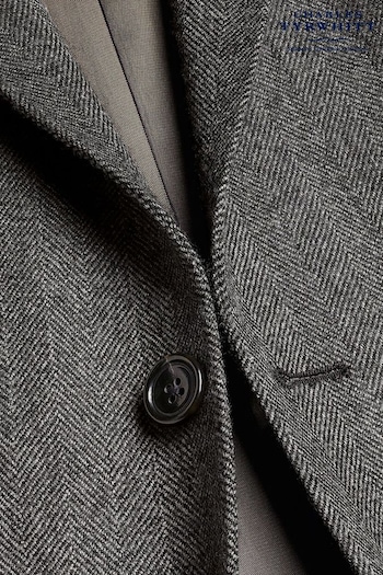 Charles Tyrwhitt Grey Herringbone Wool Texture Slim Fit Jacket (K33199) | £230