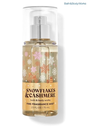 Bath & Body Works Snowflakes and Cashmere Travel Size Fine Fragrance Mist 2.5 fl oz / 75 mL (K33266) | £10