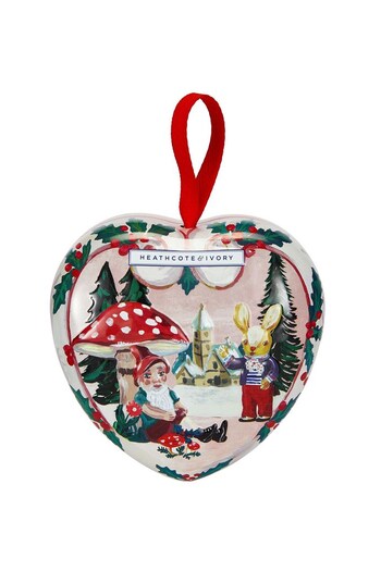 Nathalie Lete Christmas Scented Soap in Heart Shaped Tin (K33287) | £8