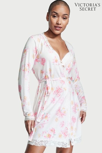 Victoria's Secret Pink Peony Bunches Modal Lace Trim Robe (K33447) | £49