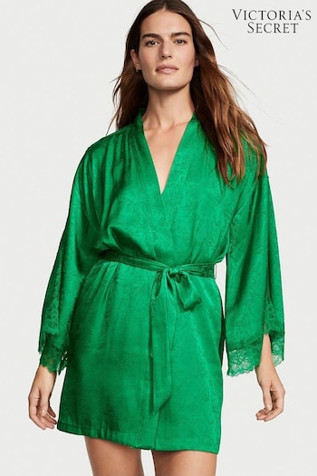 Victoria's Secret Verdant Green Lace Inset Robe (K33452) | £75