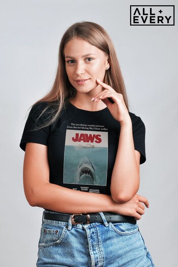 All + Every Black Jaws Movie Poster Women's T-Shirt (K33655) | £22