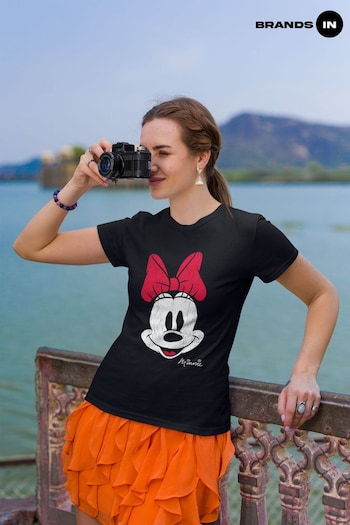 Alanui In Black Minnie Mouse  Disney T-Shirt (K34256) | £24