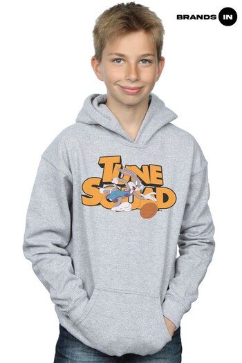 Brands In Grey Space Jam: A New Legacy Tune Squad Bugs Bunny Boys Heather Grey Hoodie (K34292) | £31