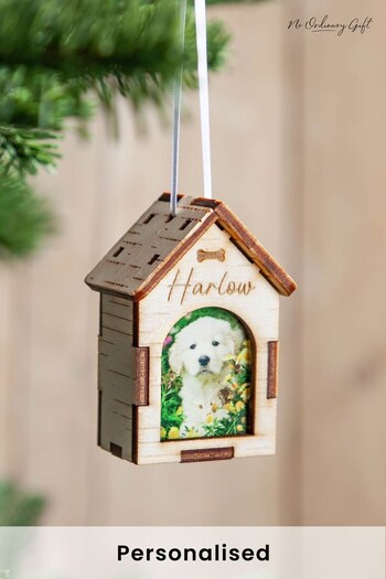 Personalised 3D Kennel Pet Photo Hanging Decoration by No Ordinary Gift (K34569) | £18
