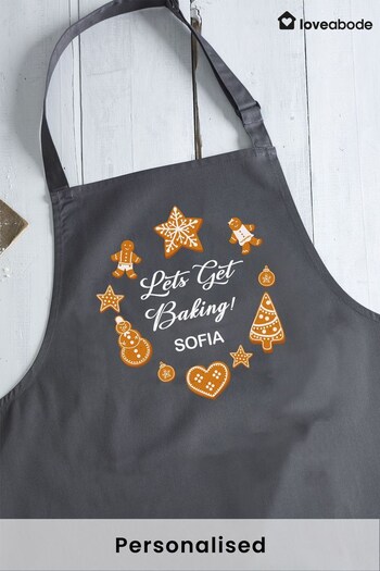 Personalised Christmas Apron by Loveabode (K34666) | £21