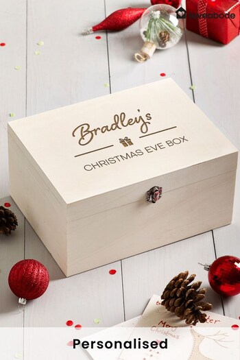 Personalised Engraved Xmas Eve Box by Loveabode (K34668) | £38