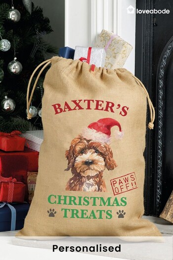 Personalised Dog Bread Christmas Sacks by Loveabode (K34670) | £15
