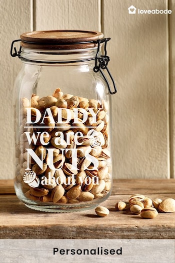 Personalised "Pick a Nut" Treat Jar by Loveabode (K34674) | £18