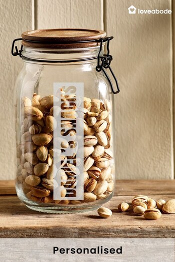 Personalised "Named" Glass Snack Jar by Loveabode (K34675) | £18