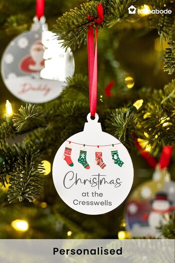Personalised Family Christmas Tree Decoration by Loveabode (K34678) | £10