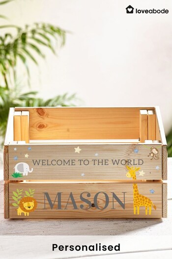 Personalised Childrens Crate Boxes by Loveabode (K34744) | £29