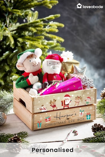 Personalised Christmas Eve Crate Box by Loveabode (K34746) | £29