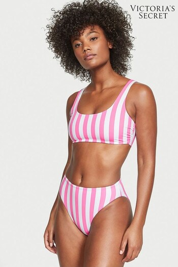 Victoria's Secret Pink Stripes High Waisted Bikini Bottom (K34841) | £24