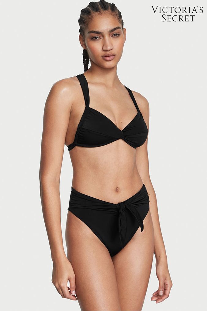 Buy Women s Black Victoria s Secret Halter Swimwear Online Next UK