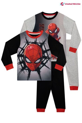 Character Black - Spider-Man 2 Pack Pyjamas (K35213) | £28
