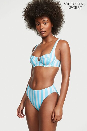 Victoria's Secret Blue Stripes Balconette Swim Bikini Top (K35406) | £43