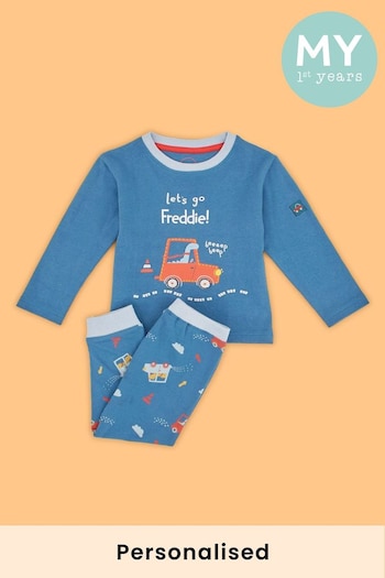 Personalised Let's Go Jersey Pyjamas by My 1st Years (K35640) | £28