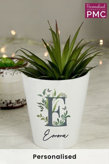 Personalised Botanical Plant Pot by PMC (K35641) | £15
