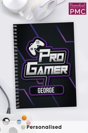 Personalised Pro Gamer A5 Notebook by PMC (K35657) | £7