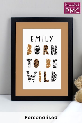 Personalised Born To Be Wild A4 Framed Print by PMC (K35662) | £17
