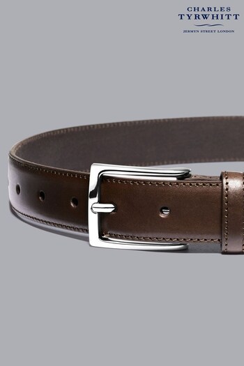 Charles Tyrwhitt Brown Leather Formal Belt (K35747) | £40