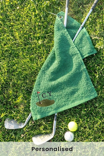 Personalised Embroidered Golf Towel by Jonny's Sister (K35760) | £18