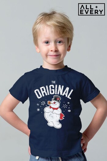 All + Every French Navy Frosty The Snowman Christmas The Original Kids T-Shirt (K36564) | £18