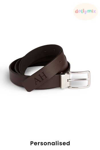 Personalised Classic Leather Belt by Dollymix (K37031) | £62
