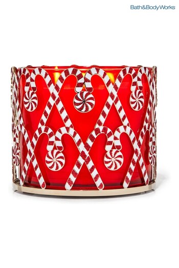 All In Ones Nickel Peppermint Lane 3Wick Candle Holder (K37163) | £29.50