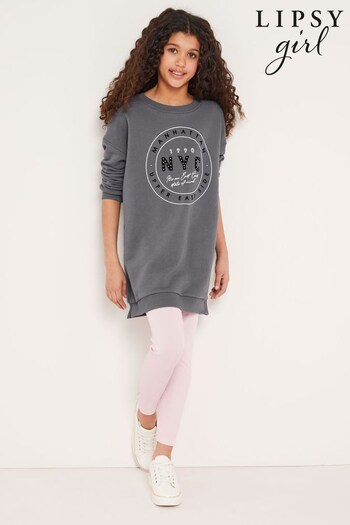 Lipsy Grey/Pink Sweat Shirt and Legging Set (K37164) | £30 - £38