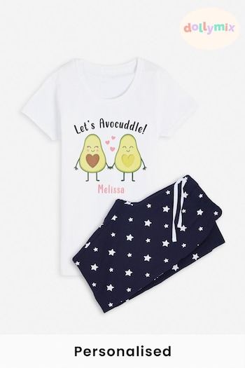 Personalised "Let's Avocuddle" Pyjamas by Dollymix (K37415) | £30