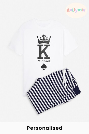 Personalised King Pyjamas by Dollymix (K37417) | £30