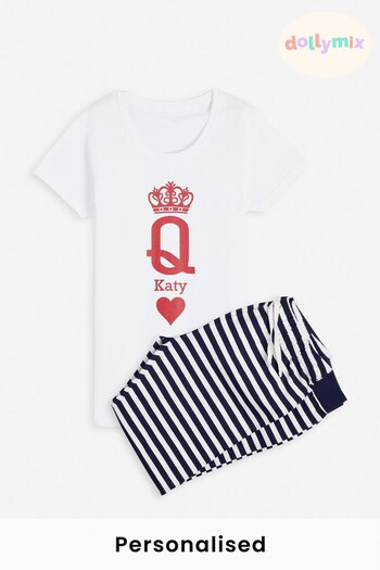 Personalised Queen Pyjamas by Dollymix (K37418) | £30