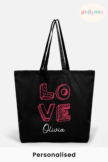 Personalised "Love" Tote Bag by Dollymix (K37580) | £17