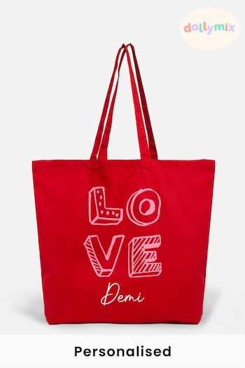 Personalised "Love" Tote Bag by Dollymix (K37581) | £17