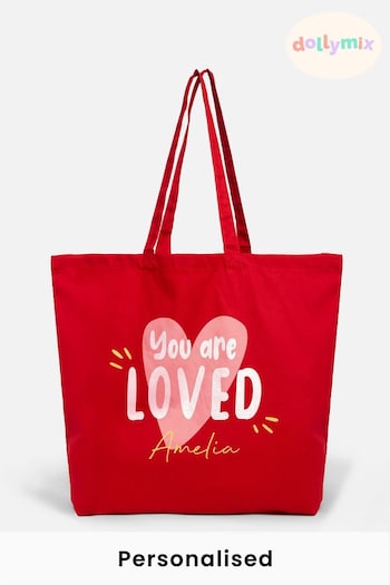 Personalised "You are Loved" Tote Bag by Dollymix (K37585) | £17