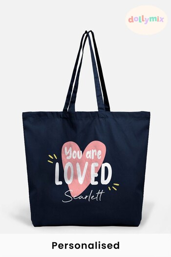 Personalised "You are Loved" Tote Bag by Dollymix (K37586) | £17