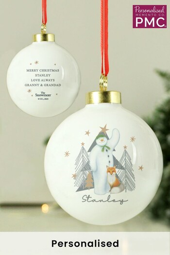 Personalised New The Snowman Bauble Exclusive To Atelier-lumieresShops by PMC (K37588) | £11