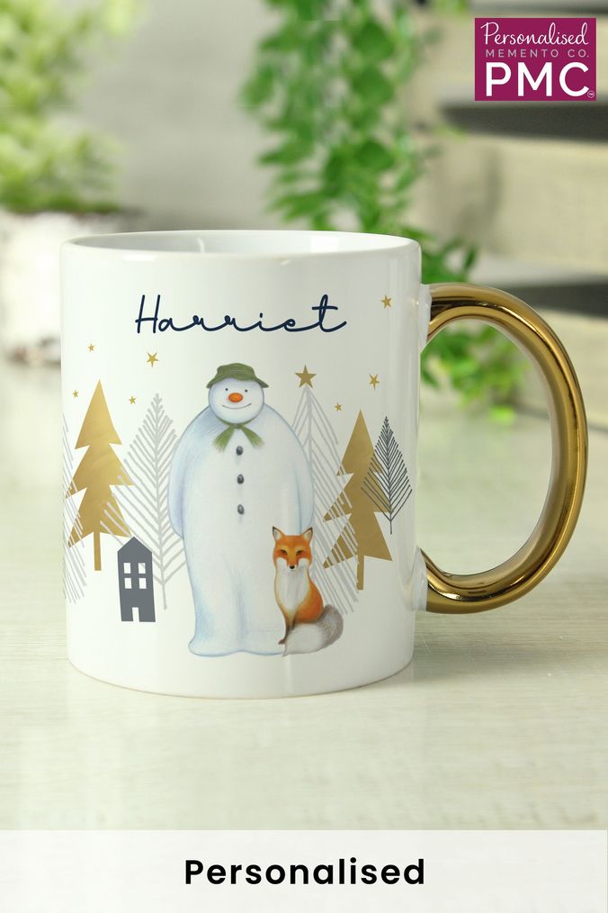 Personalised The Snowman Gold Mug Exclusive To Ariss-euShops by PMC (K37589) | £15