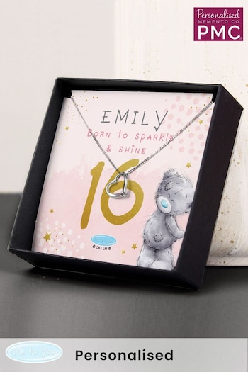Personalised Me To You Birthday Silver Heart Necklace and Box by PMC (K37614) | £25