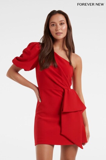 Forever New Red Elena Bow Front Mini Dress (K38169) | £90